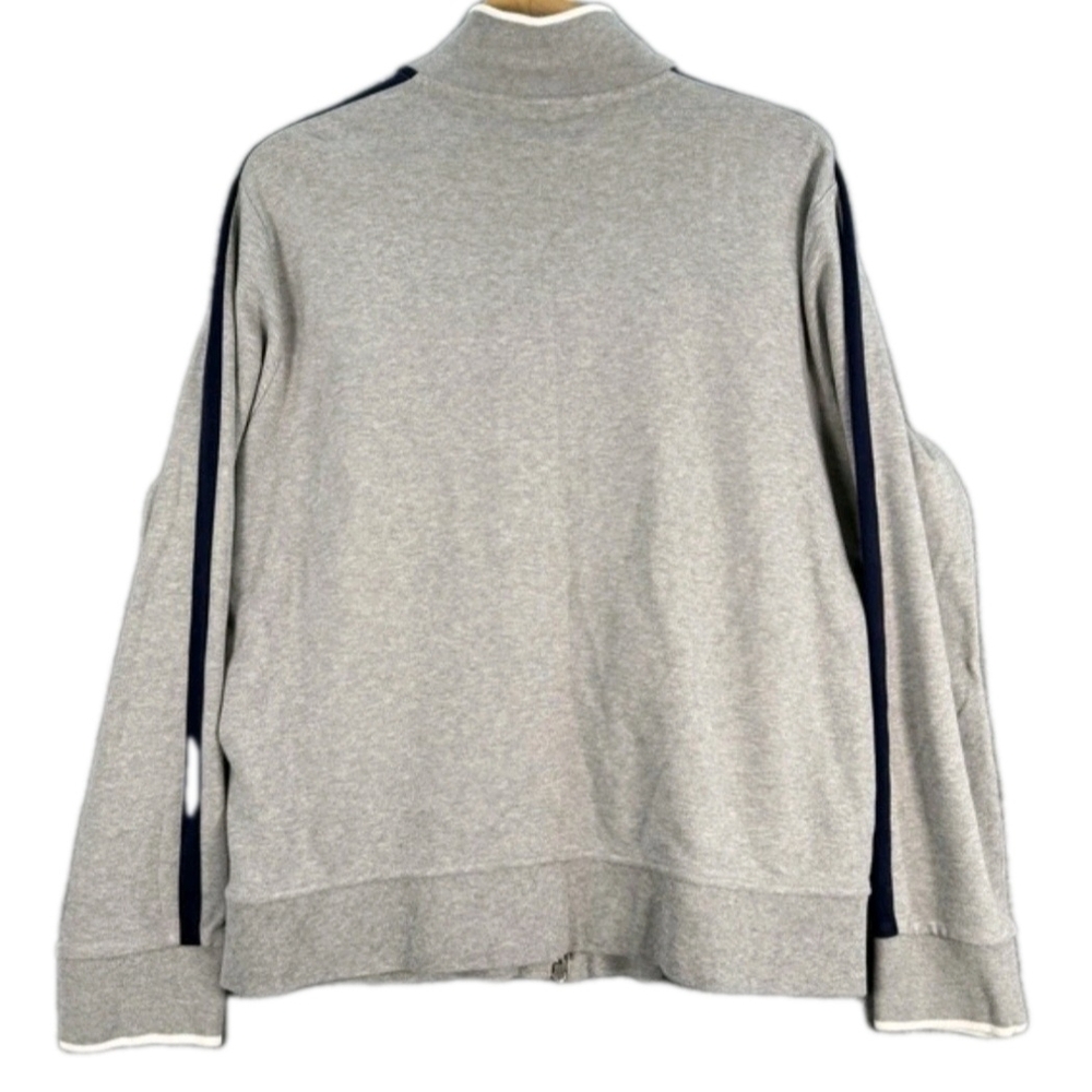 Polo Ralph Lauren Mens XL Heather Gray Full Double Zip Up Track Jacket - Picture 2 of 13
